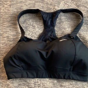 Brooks Juno Running Bra Size 34D, black, EUC